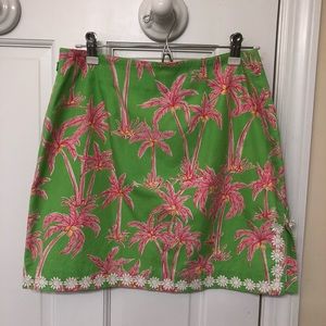 Lilly Pulitzer palm tree skirt